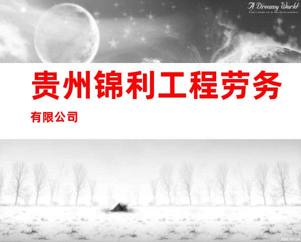 贵州锦利工程劳务有限公司